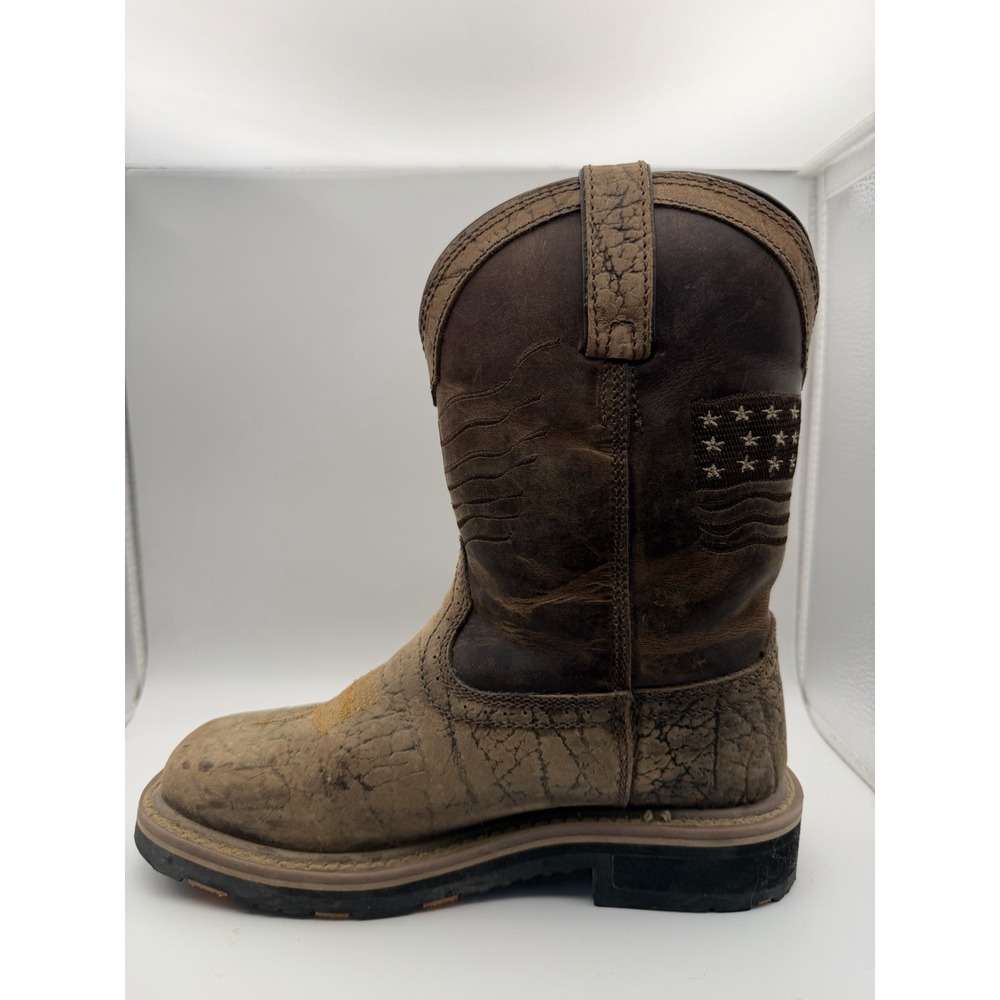 Hoss Men's Brown Pull-On Boots Slip Resistant Rubber Outsole US 6 EU 37 - Picture 11 of 11